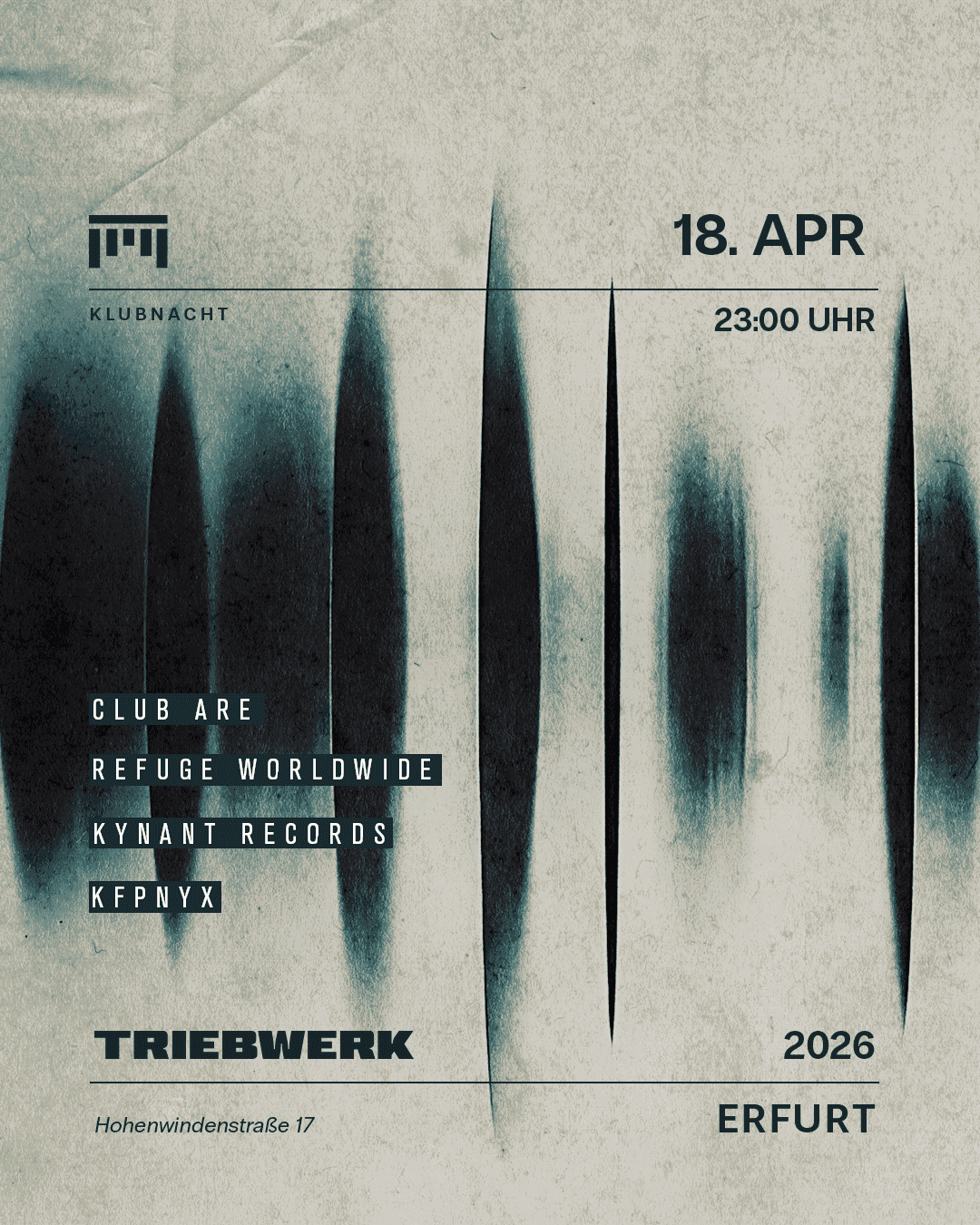 Triebwerk Klubnacht — 18. April 2026
